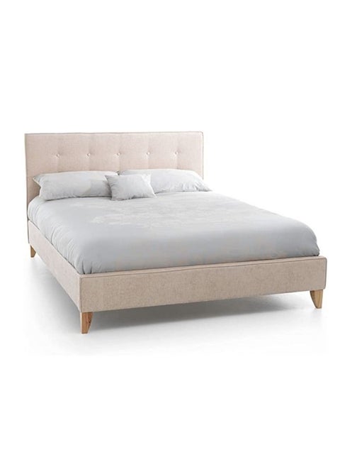 Puffy Upholstered Bed - Pillow Top Pocket Spring Mattress (With Memory Foam) by R2R Queen Size (160cm x 200cm)