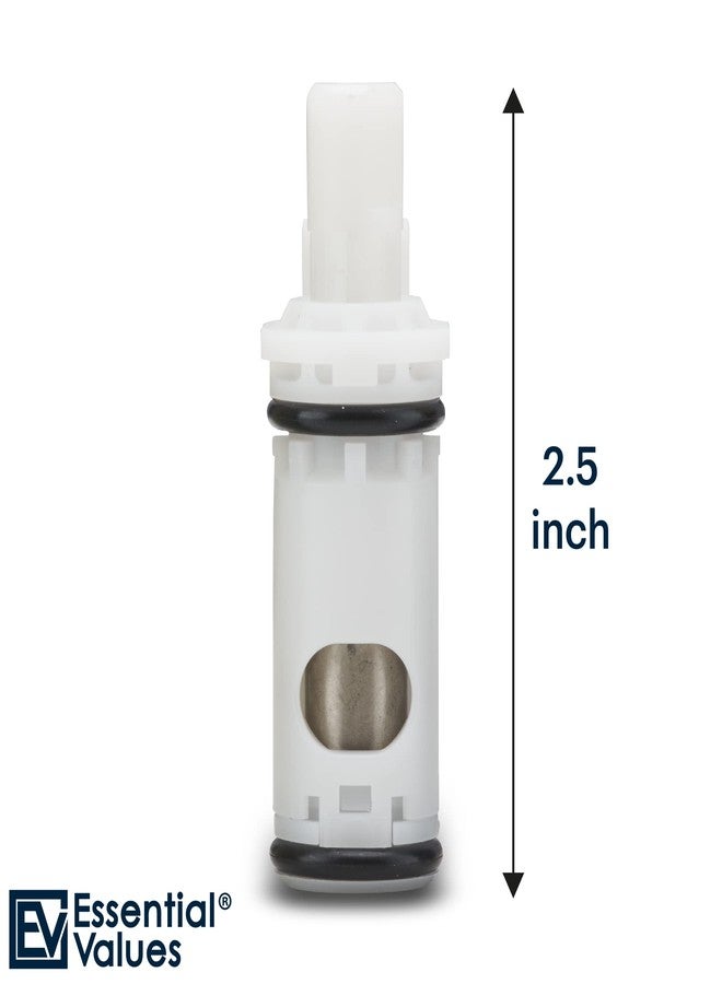 Essential Values Cartridge Compatible with 1224 Moen Replacement Faucet - Aftermarket Replacement For Moen Tub Shower & 2 Handle Faucets - Durable Brass 1224b & Plastic - 2 Pack - Image 3