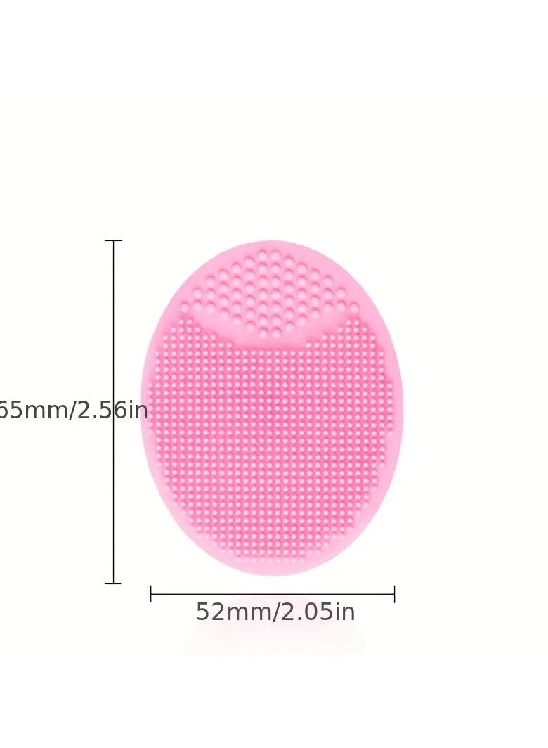Goolsky فرشاة تنظيف الوجه، فرشاة تنظيف الوجه من السيليكون الناعم، مقشر الوجه، وسادة مسام للرؤوس السوداء وحب الشباب، فرشاة غسل الوجه للعناية بالبشرة العميقة - Image 3