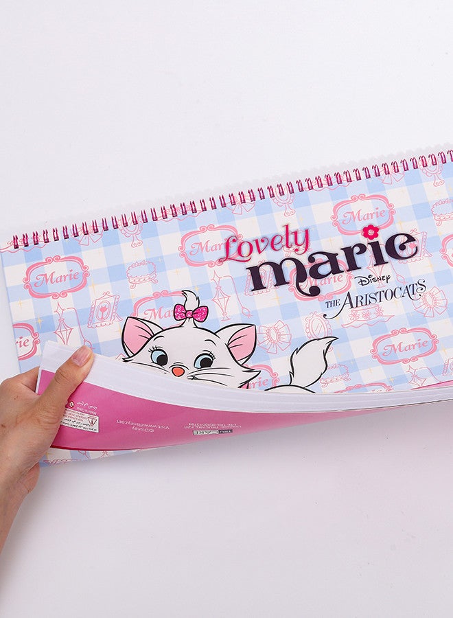 Disney Pink Printed Spiral Notebook Marie  - Image 3