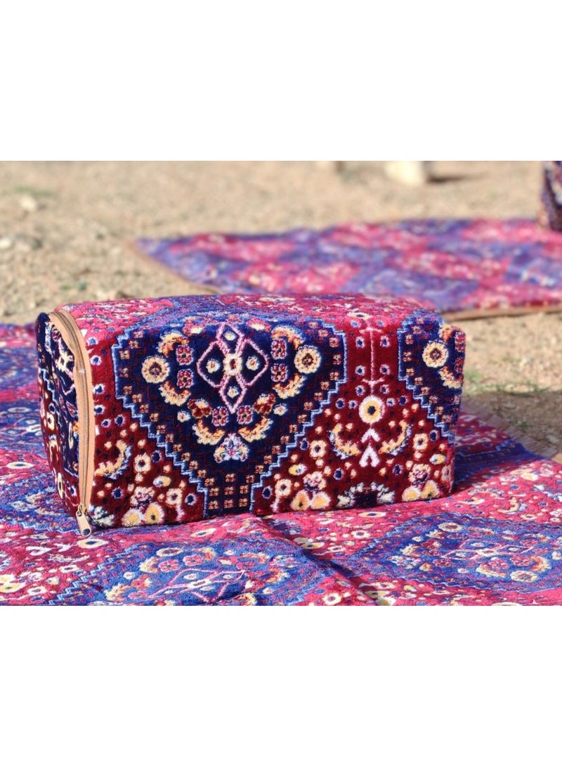 QUTOOB Armrest For Picnic And Camping, Luxurious Arm Rest Pillow, Elegant Traditional Design, Size 20x23x43 cm, Breathable Fabric, Skin-Friendly, Durable, and Comfortable - Pack of 2 - Image 5