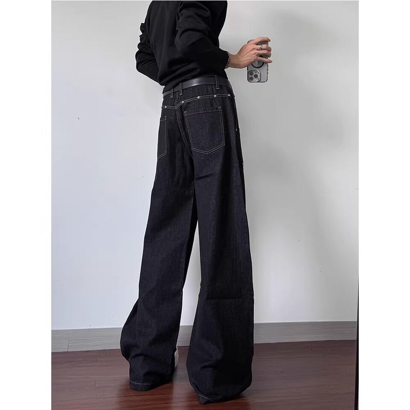 Unisex Casual Daily Denim Jeans - Image 4