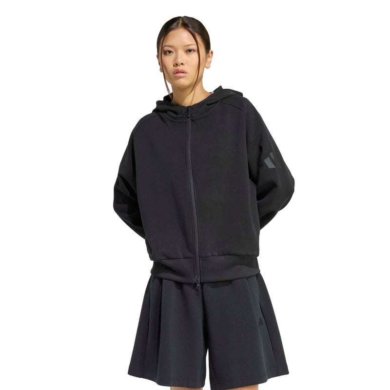 adidas Soft Lux Full-Zip Hoodie - Image 2