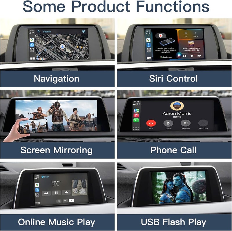 AUTOABC Wireless Carplay/Android Car Modification Module for BMW NBT System 3/4/5/6/7 Series X1/X3/X4/X5/X6 2012-2016 Support Mirrorlink and OEM Car Functions - Image 4