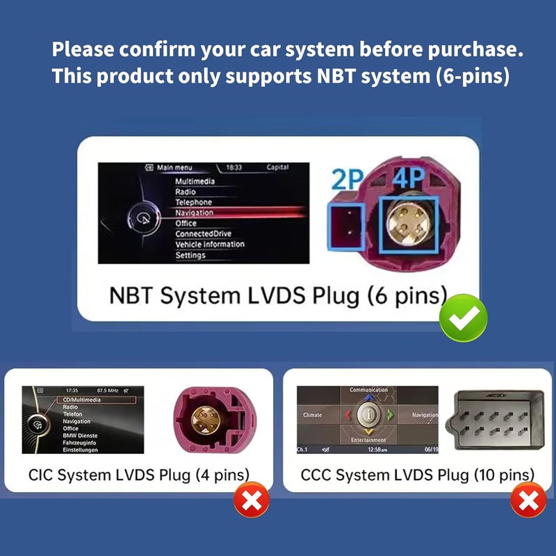 AUTOABC Wireless Carplay/Android Car Modification Module for BMW NBT System 3/4/5/6/7 Series X1/X3/X4/X5/X6 2012-2016 Support Mirrorlink and OEM Car Functions - Image 5
