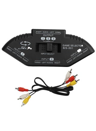 3-Input 1-Output Audio Video AV Switcher Splitter for XBOX/DVD/PS2 - pzsku/Z3BACA94CAE276C6D778EZ/45/1746206992/1d01184b-55cf-41fb-be71-863d92e38684