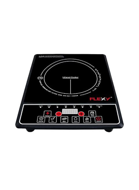Digital Infrared Cooker With Digital Temp Control, Touch Control, 2000 Watts,Black, 2 Year Manufacturer Warranty