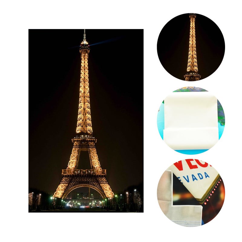 LYLYCTY Black Backdrop Background for Photography Lights up The Eiffel Tower Backdrops for Photoshoot 5Ã—7ft Use for Photography Backdrops Wedding Party Happy Birthday Backdrop 5Ã—7ft Small Size - Image 5