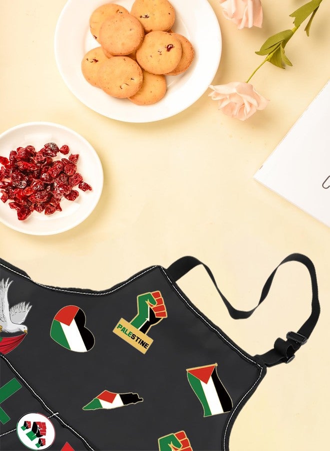 ليفلو مئزر ليفلو علم فلسطين، مئزر فلسطين الحر، مئزر احتجاج سلمي، مئزر تذكاري لحقوق الإنسان، مئزر مقاوم للماء، له ولها (حب فلسطين) - Image 3