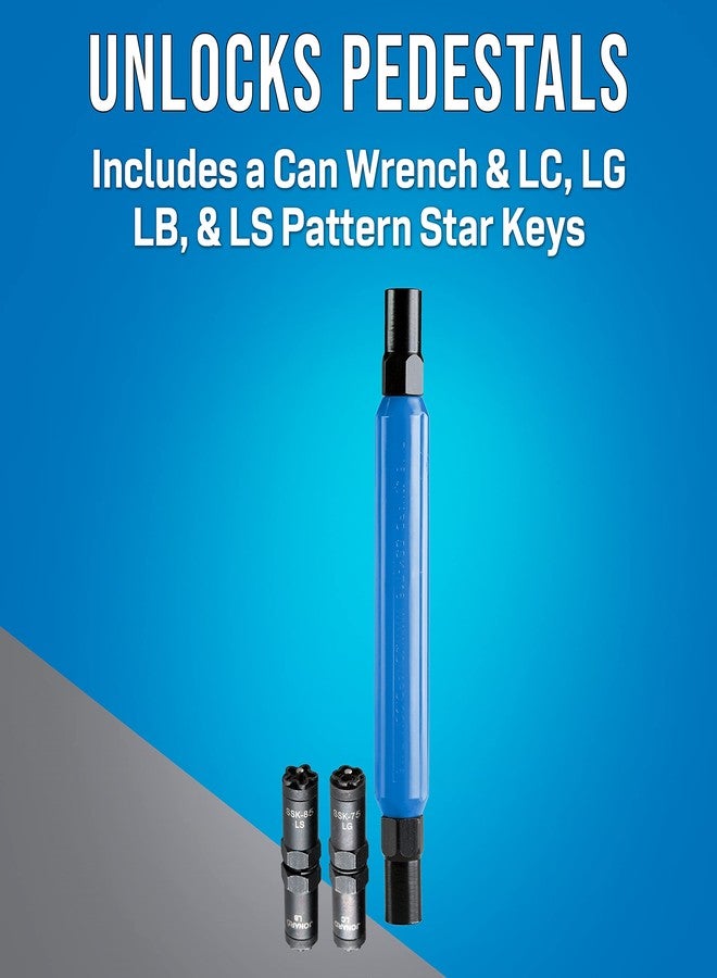 Jonard Tools SSK-876 Star Key Can Wrench Kit, LC, LG, LB, & LS Patterns - Image 2