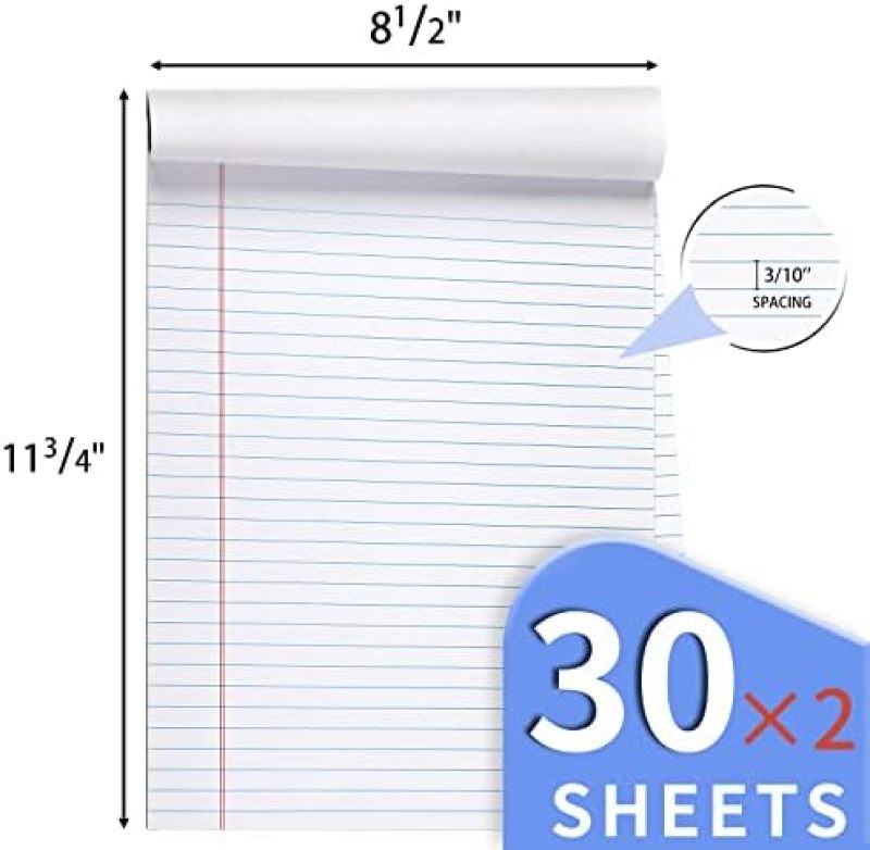A4 Pat Paper, Turn Top, Sketchpad, Horizontal Line, Notebook White - Image 2
