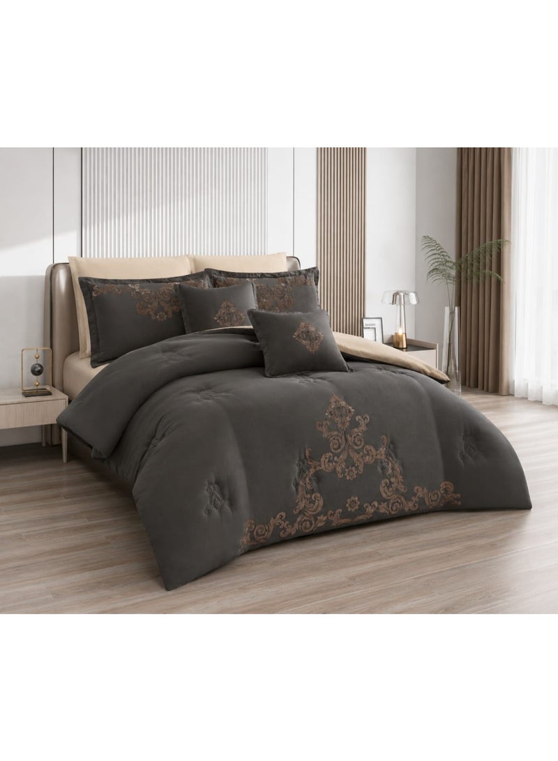 8-Piece Embroidered Summer Bedspread (Double/King Size) – Luxurious Detail and Exceptional Comfort - Image 2