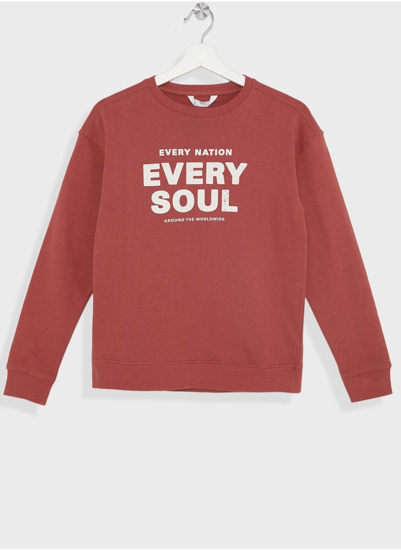 MANGO - Kids Graphic Sweatshirt - Image 1