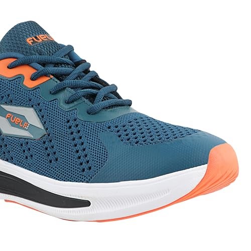 FUEL Freedom Running Sports Shoes in Breathable Mesh Upper & EVA+TPR Sole with Lightweight Lace-Up Sneakers for Gym, Walking, Training & Casual Wear for Men & Boy (Blue,9UK) - Image 4