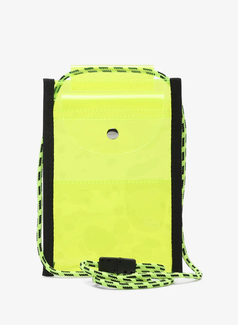 Clear sling bag in Yellow