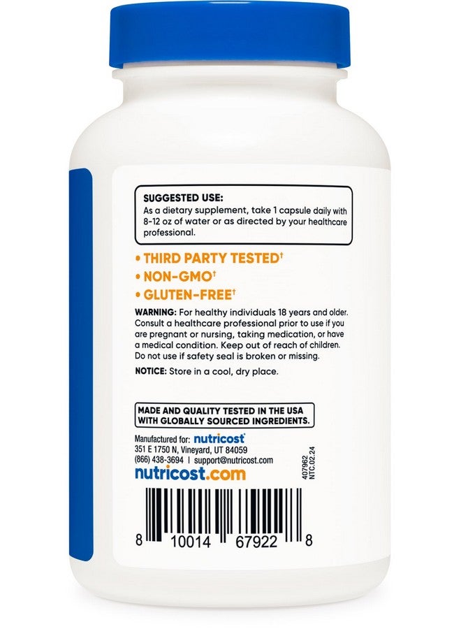 Nutricost Folic Acid (Vitamin B9) 1000 mcg, 240 Capsules - Image 3