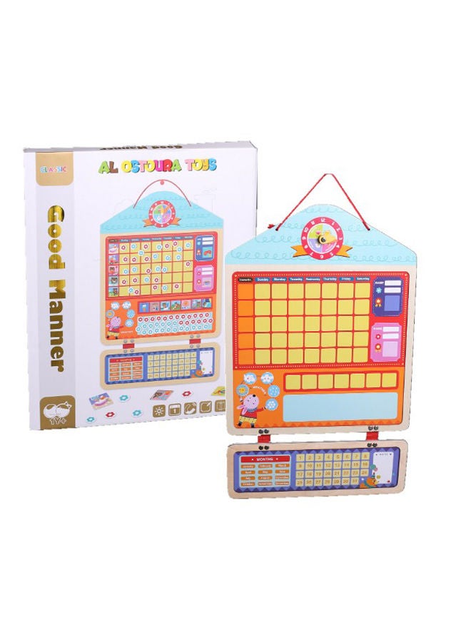 NIBEMINENT Reward Chart Wooden Magnetic Responsibility - Image 1