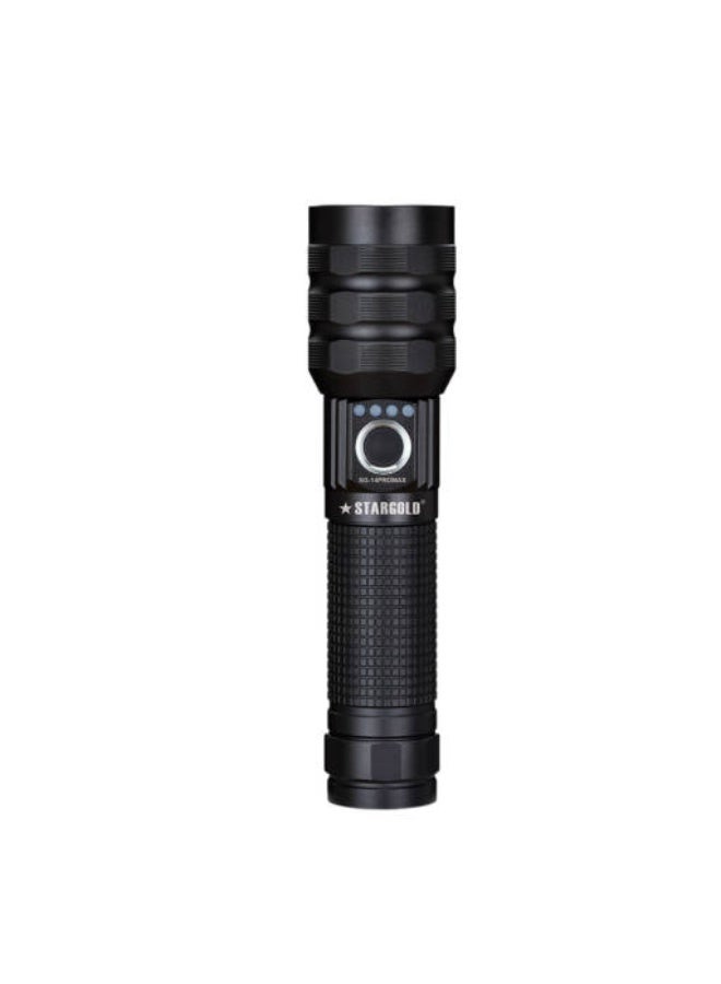 Stargold SG-14PROMAX LED Flashlight – 30W CREE LED, 2000 Lumens, 13000mAh Rechargeable - Image 2