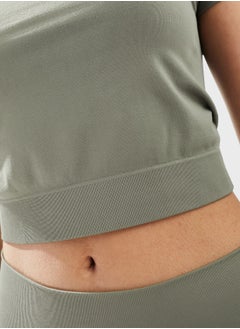 Miss Selfridge Miss Selfridge seamless short sleeve t-shirt co-or  - Image 3