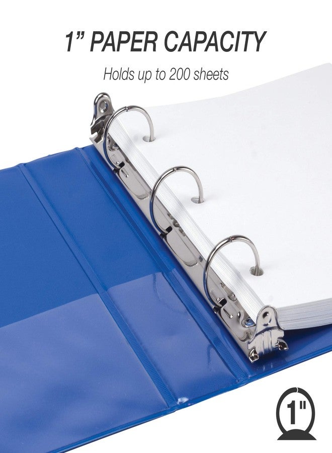 سامسيل مجلد سامسيل الاقتصادي الصغير ذو الثلاث حلقات، صنع في الولايات المتحدة الأمريكية، مجلد دائري بحلقات 9.1 بوصة × 7.5 بوصة، غلاف غير لاصق قابل للتخصيص، تشكيلة متنوعة من التصاميم، عبوة من 6 مجلدات - Image 3