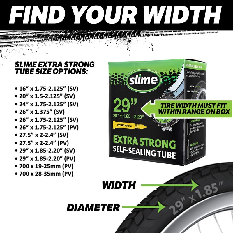 Slime 30044 Bike Inner Tube with Slime Puncture Sealant, Extra Strong, Self Sealing, Prevent and Repair, Schrader Valve, 26" x 1.375" - Image 5