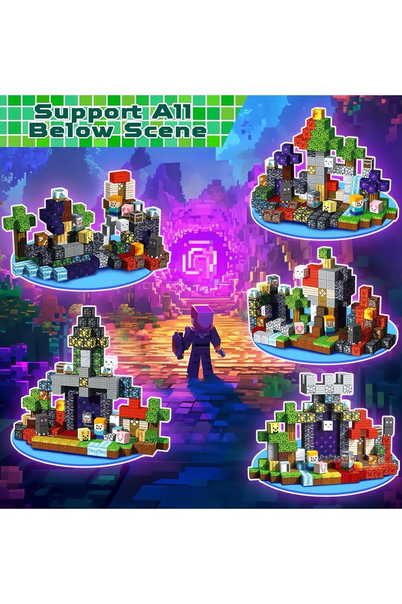 200 PCS Magnetic Blocks (More Pieces) - 2cm Magnet Cubes, Build Your Own Magnet Worlds | STEM Sensory Toys for Toddlers & Kids Ages 3-10, Classroom Gifts - Image 3