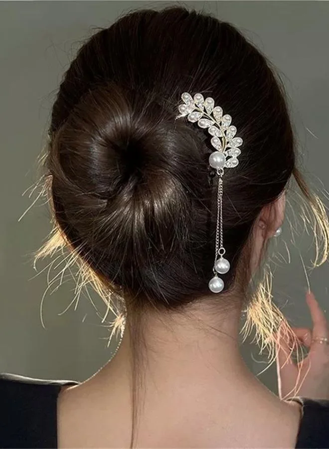 Take Two Faux Pearl Embellished Hair Pin