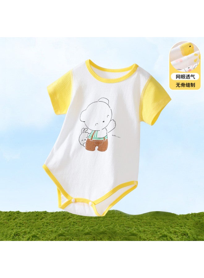 Bornbay Short Sleeve Baby Romper Summer Thin Cotton Onesie With Cute Prints For Boys & Girls Outfit Crawling Outfits - Image 2