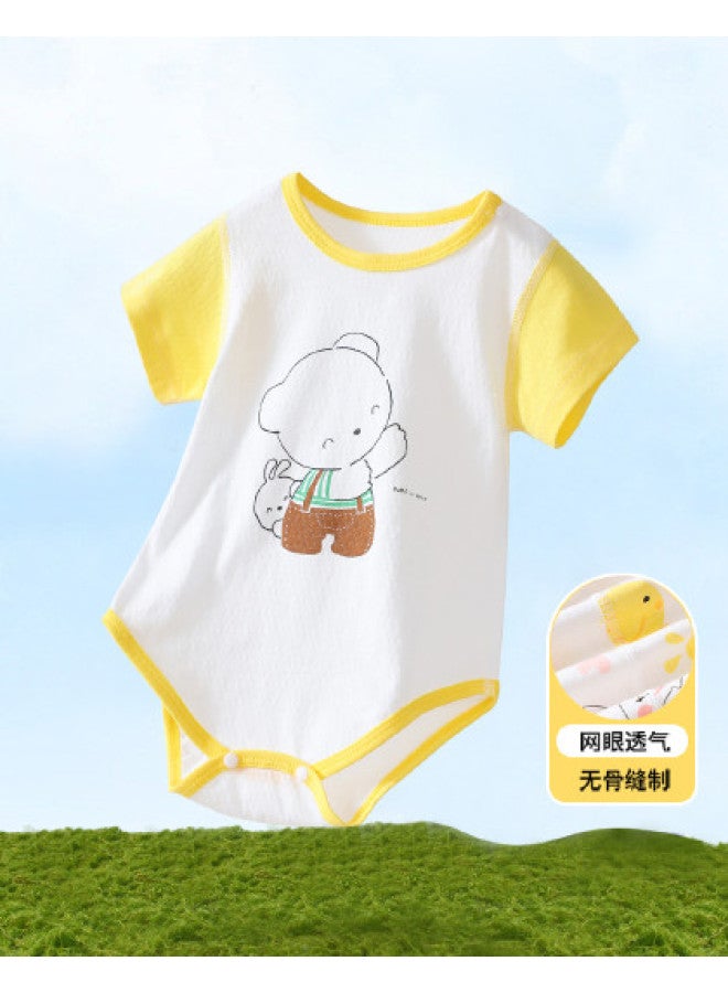 Bornbay Short Sleeve Baby Romper Summer Thin Cotton Onesie With Cute Prints For Boys & Girls Outfit Crawling Outfits - Image 1