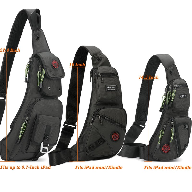 NICGID Sling Bag Chest Shoulder Backpack Crossbody Bags Casual Daypack for Men Women - Image 2