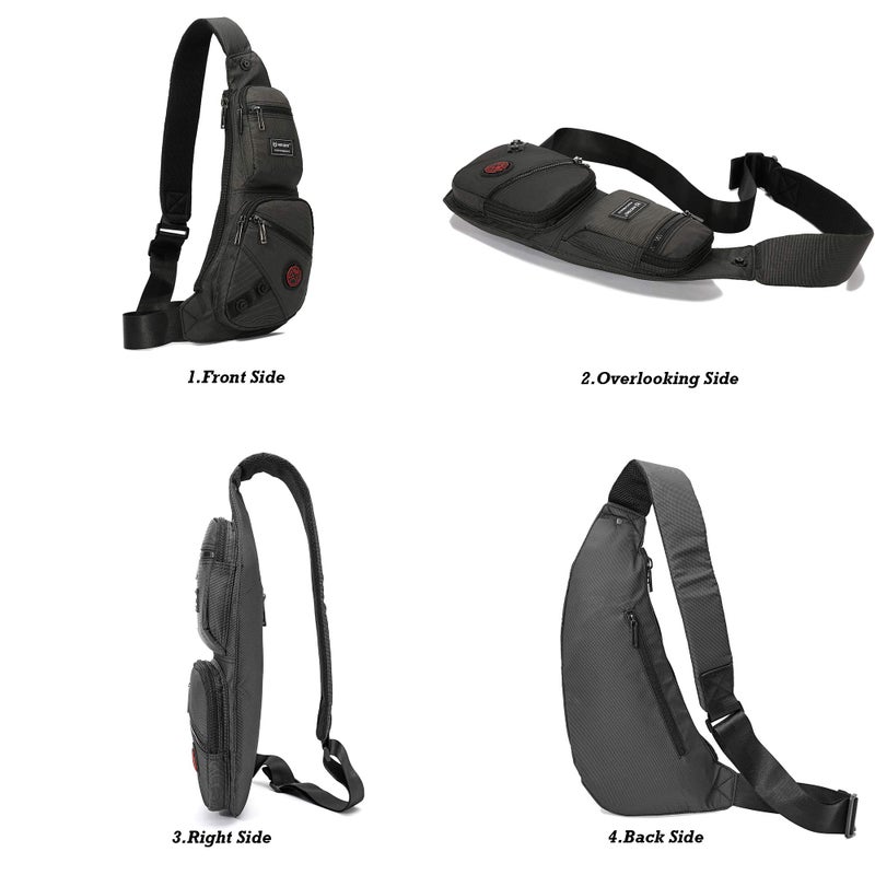 NICGID Sling Bag Chest Shoulder Backpack Crossbody Bags Casual Daypack for Men Women - Image 3