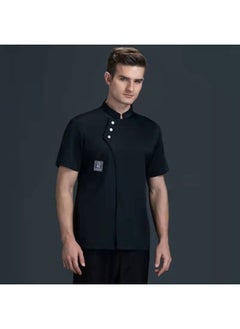 NIBEMINENT Catering Cooking Coat Shirt Restaurant Kitchen Chef T-shirt Baker Work Uniform Hotel Clothes Cook Jacket Cafe Waiter Overalls  - Image 1