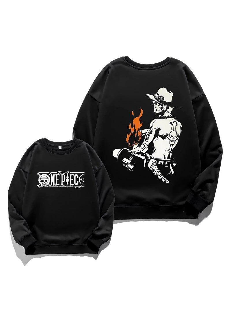 KUYING New One Piece Retro Washed Round Neck Hoodie  - Image 1