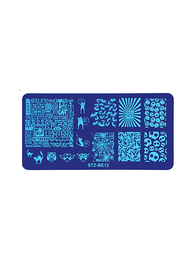 brunson - Nail Plates Nail Stamp Templates Metal Manicure Stencils Nail Art Stamping Image Plates for Nail Salon DIY Decoration MEDIUM NSP STZBE12 - Image 1