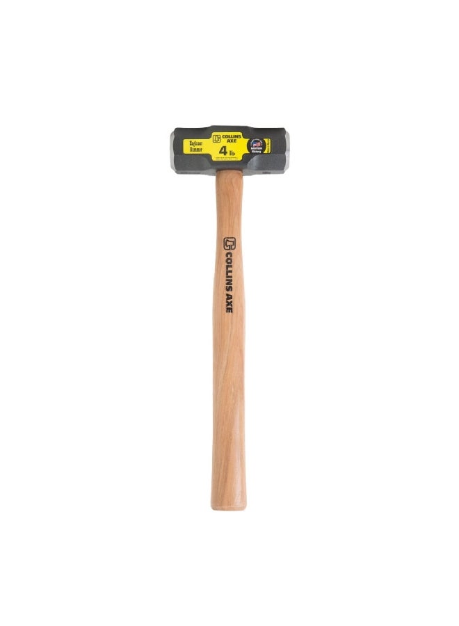 Collins Forged Head Ergonomic Hickory Sledge Hammer Brown and Grey 4 lb MD-4H/C/32443 - Image 1