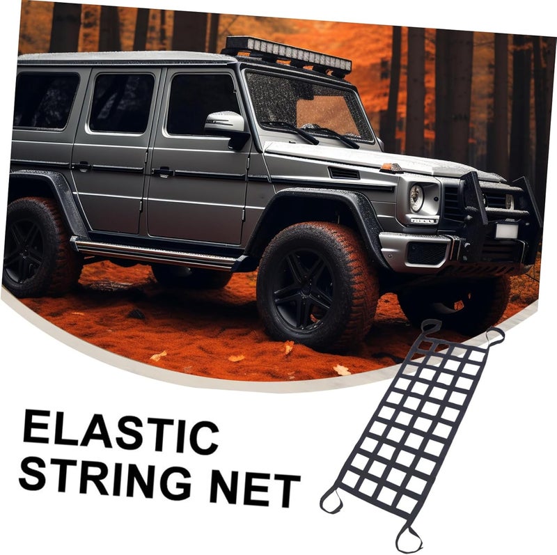 ULTECHNOVO Car Storage Net Elastic String Net for Car Trunk Organizer SUV Truck Rooftop Cargo Carrier - Image 3
