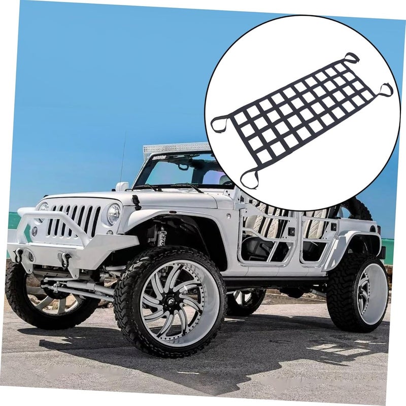 ULTECHNOVO Car Storage Net Elastic String Net for Car Trunk Organizer SUV Truck Rooftop Cargo Carrier - Image 5