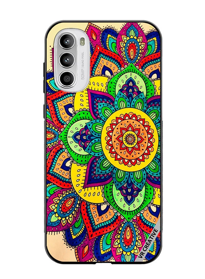 VR CREATIVE Protective Case Cover For Motorola Moto G82 Mandala Design Multicolour - Image 1
