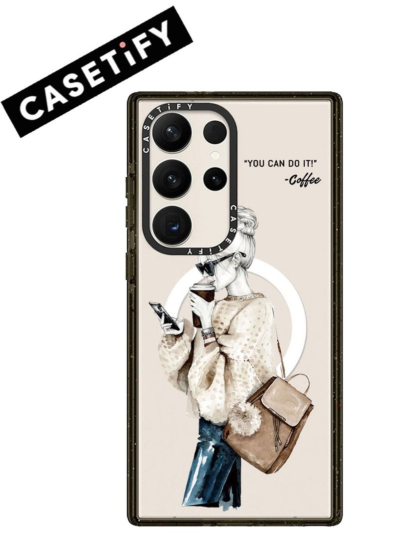 Casetify - For Samsung Galaxy S22 Ultra Magnetic Phone Case Urban Girls Pattern Cover - Image 1