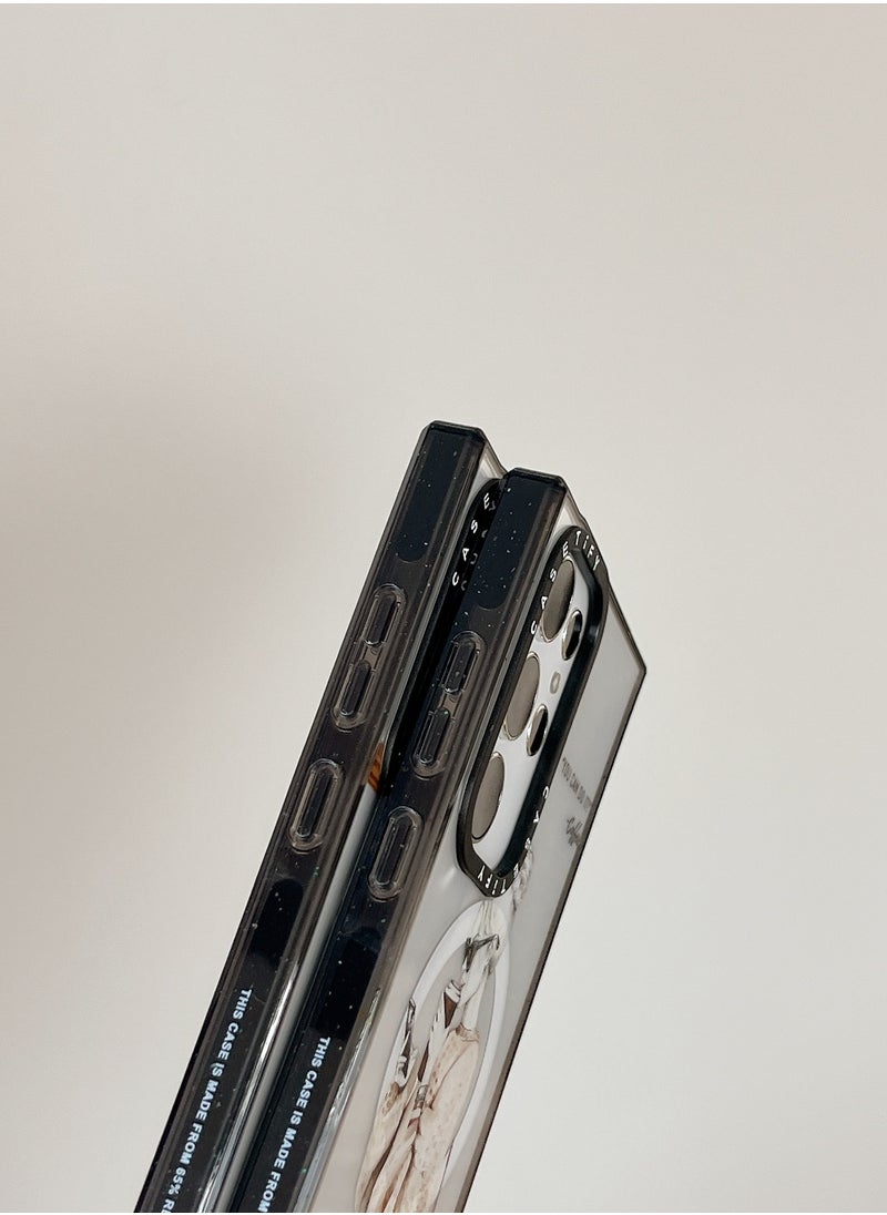 Casetify - For Samsung Galaxy S22 Ultra Magnetic Phone Case Urban Girls Pattern Cover - Image 1