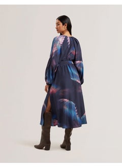 Ted Baker Printed V-Neck Belted Dress  - Image 2