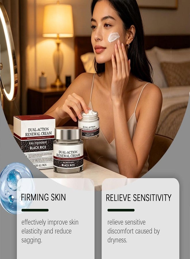 GoLashFun Dual Action Renewal Cream, Black And White Rice Repair Cream - Image 4