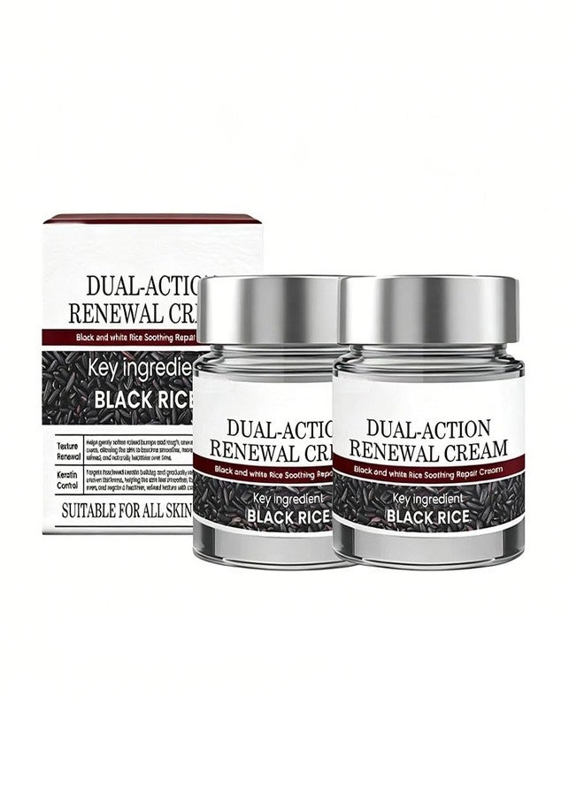 GoLashFun Dual Action Renewal Cream, Black And White Rice Repair Cream - Image 1