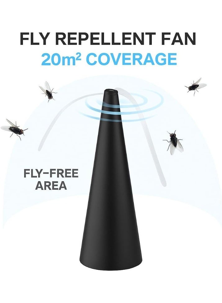 KRAWN USB Rechargeable Cordless Fly Repellent Fan - Image 4