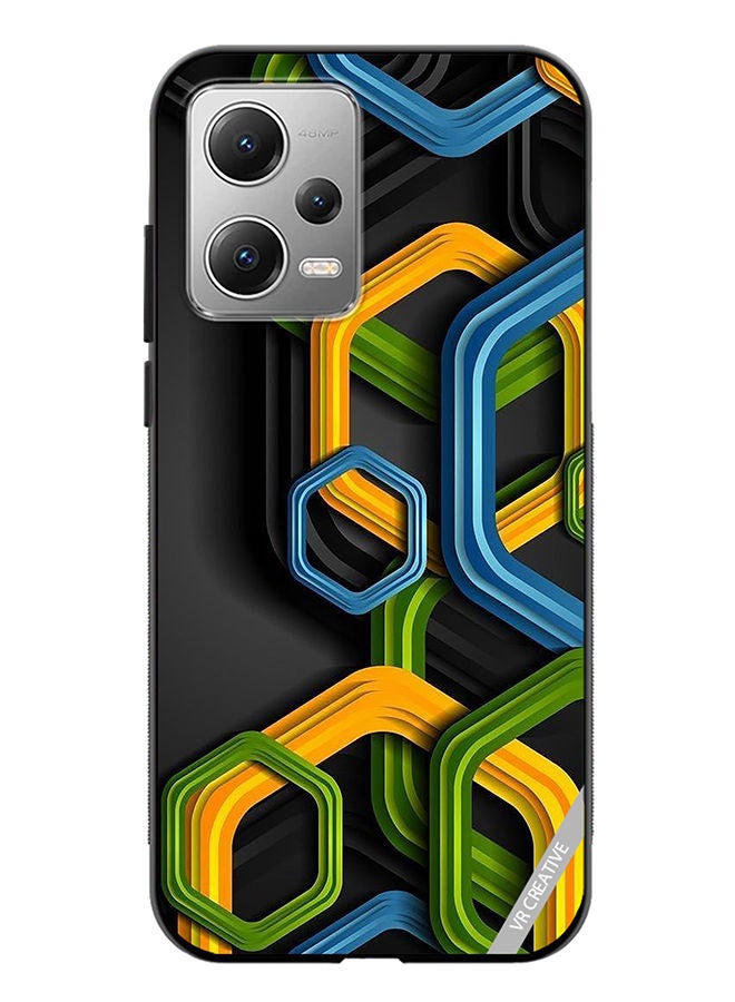 VR CREATIVE Protective Case Cover For Xiaomi Redmi Note 12 Abstract Design Multicolour - Image 1