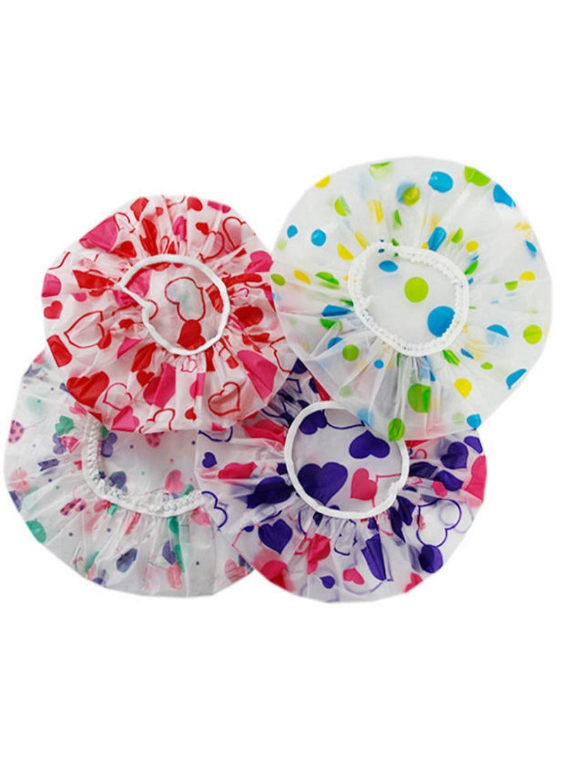 Home Mate Bath Hair Moisture Proof Cap Shower Cap Waterproof Shower Hair Cap Assorted Colors - Image 5