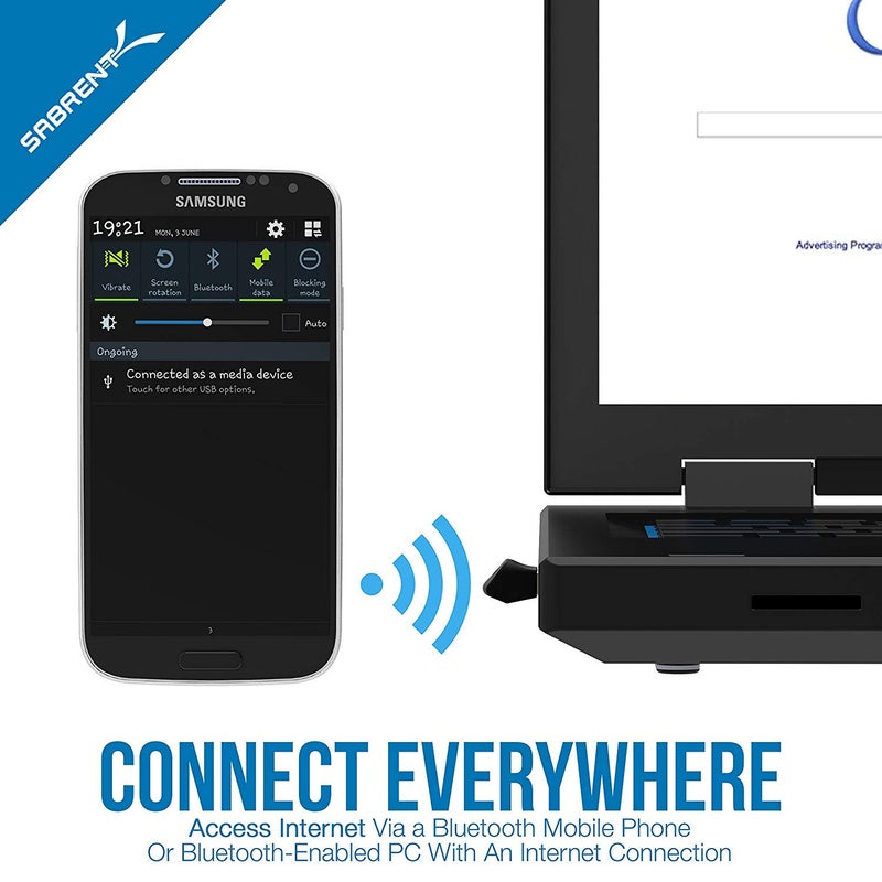 SABRENT USB Bluetooth 4.0 Micro Adapter for PC [v4.0 Class 2 with Low Energy Technology] (BT UB40) - Image 4