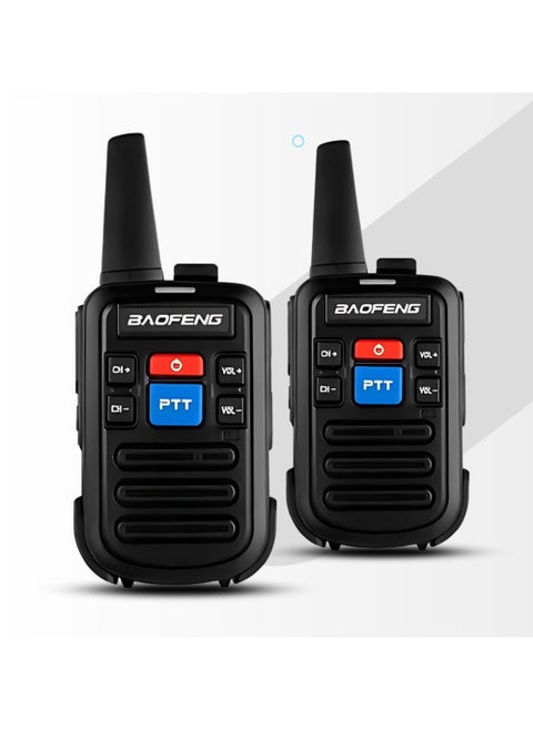 (Pack of 2) New Model Two Way Mini Radio Handheld Two Way Radio USB-C Charger Radio