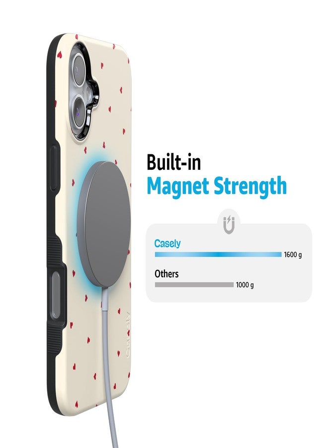Casely iPhone 16 Case | Be Mine | Tiny Hearts | Compatible with MagSafe | Bold Protective Design - Image 4
