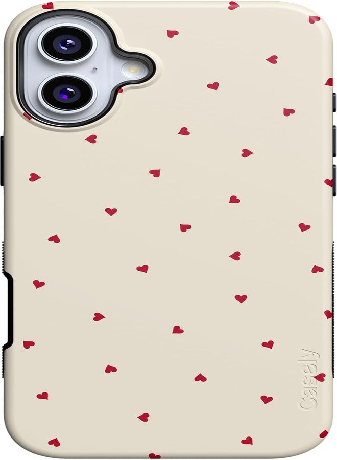 Casely iPhone 16 Case | Be Mine | Tiny Hearts | Compatible with MagSafe | Bold Protective Design - Image 1